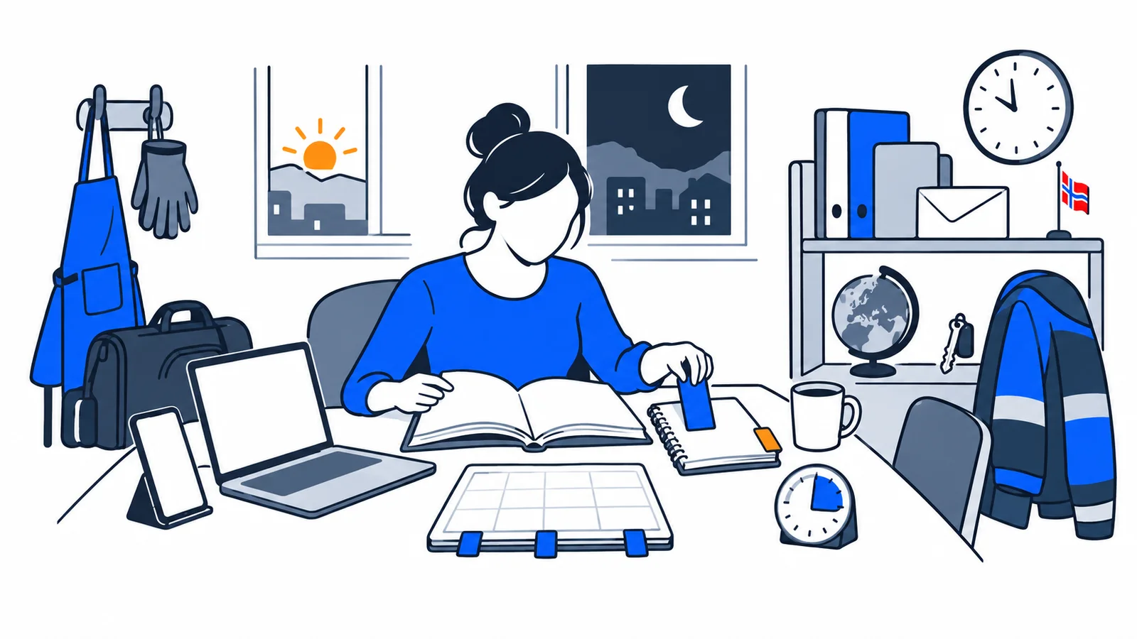 Illustration about How to Prepare for the Social Studies Test Alongside Work