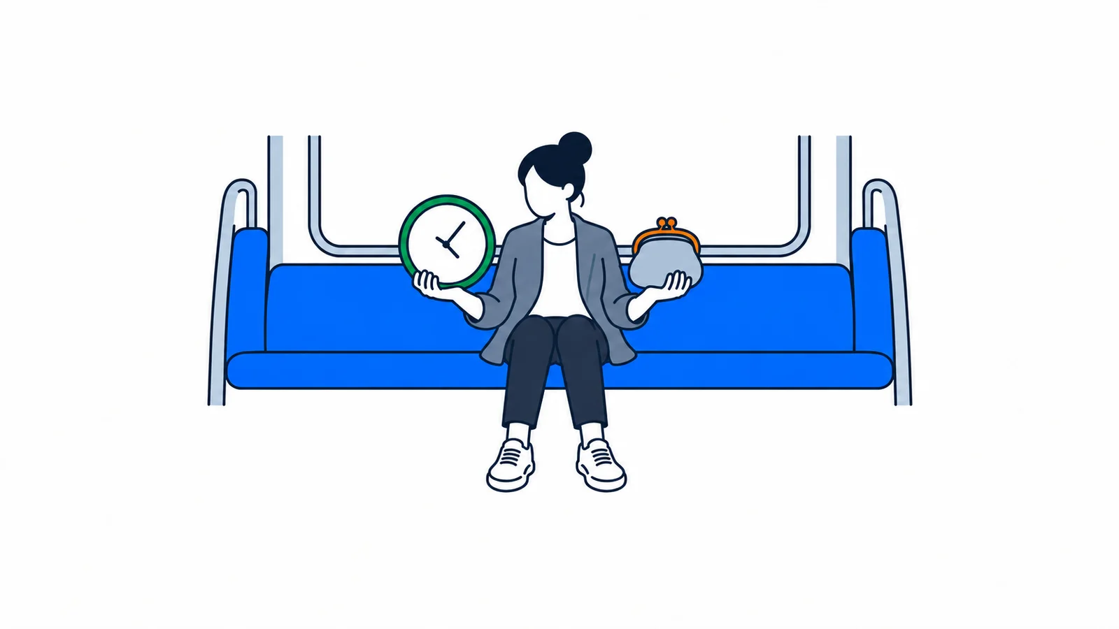 Illustration about Travel for work: working time and pay are separate questions