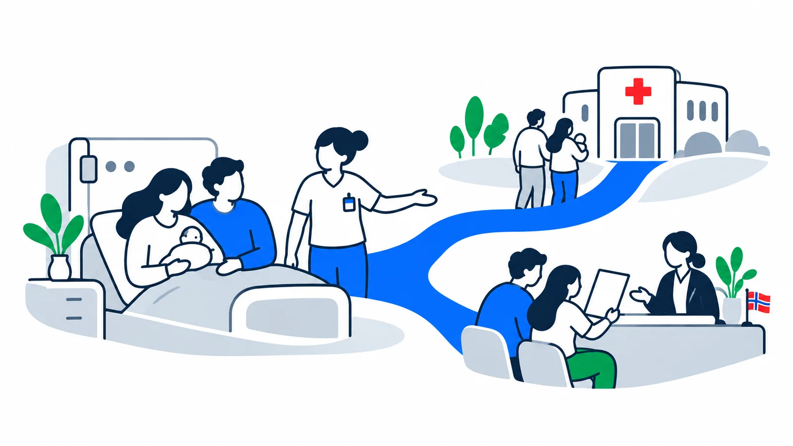 Illustration about Newborn in Norway: A Checklist for Foreign Parents