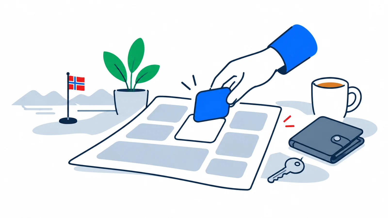 Illustration about Tax Return in Norway 2026: deadlines and pitfalls