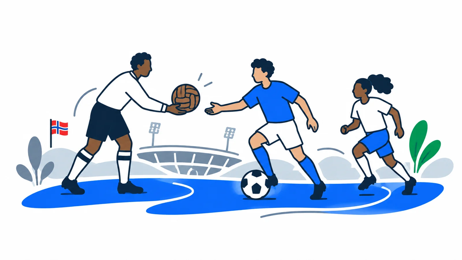 Illustration about From Carew to Nusa: Immigrants' history on the national team