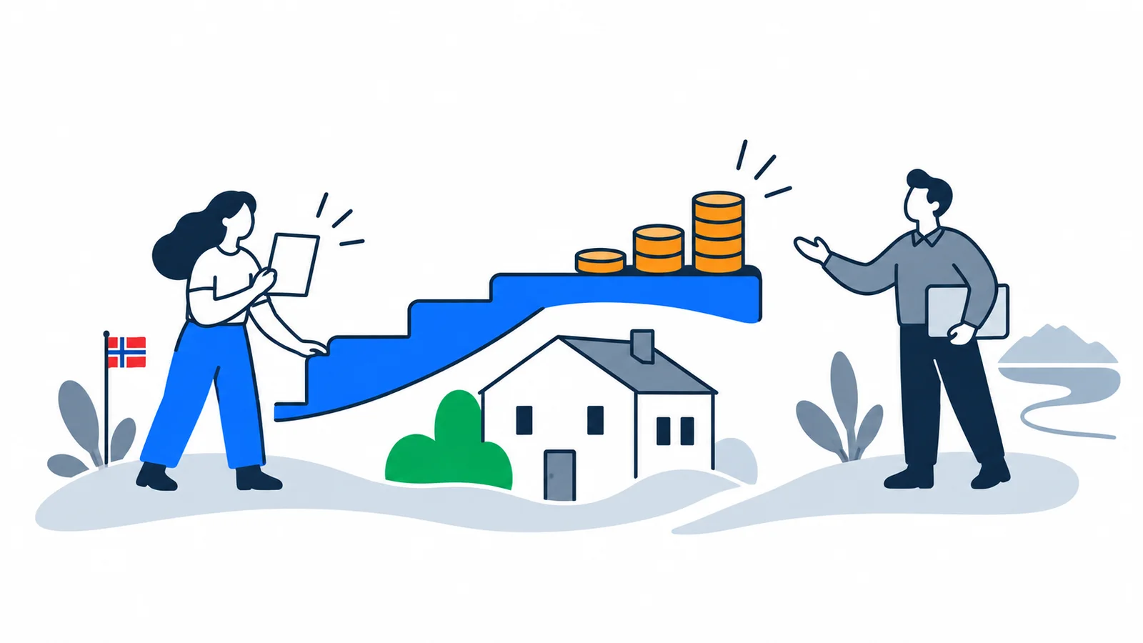 Illustration about Rent increase in Norway 2026: what landlords can demand