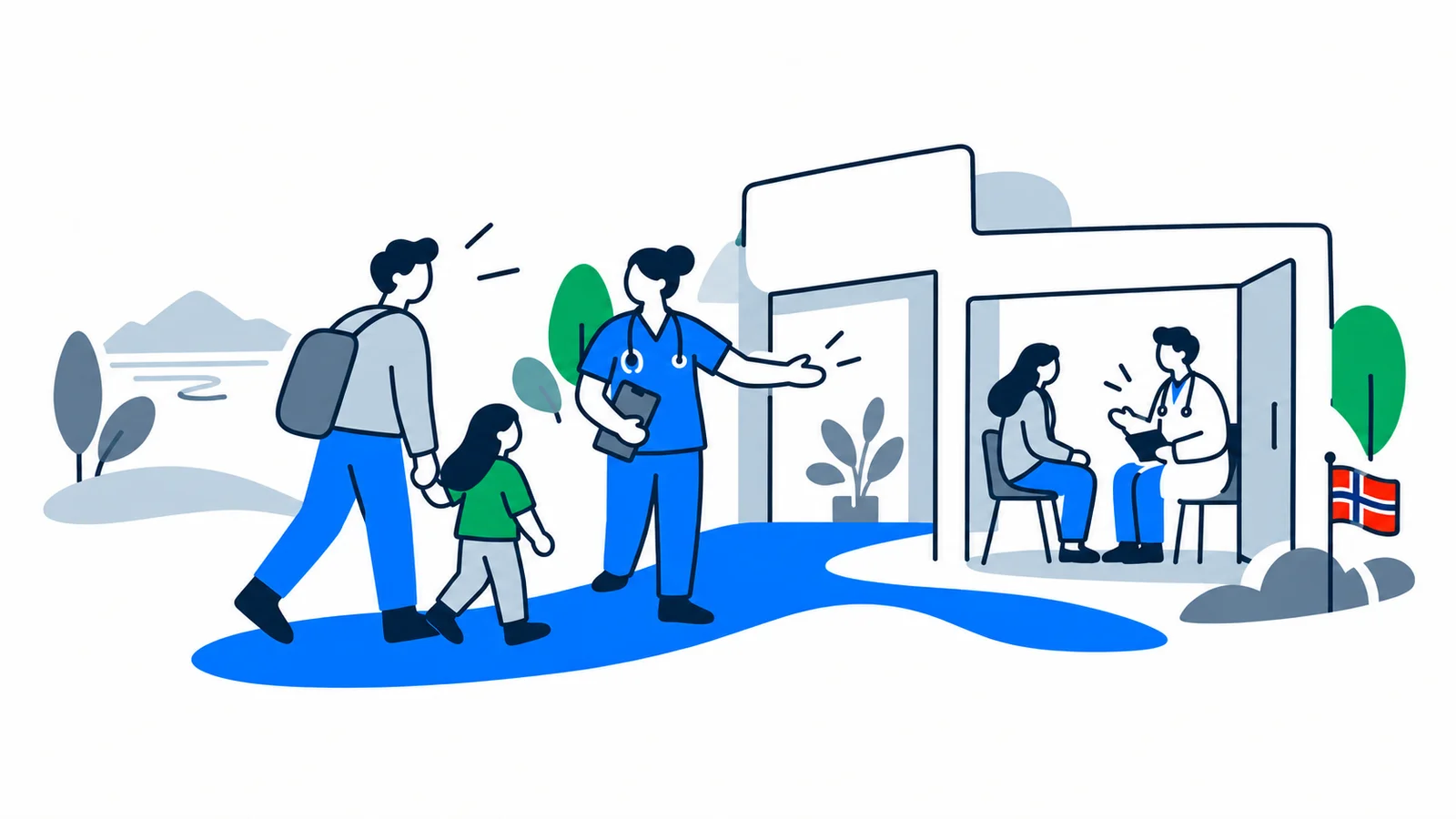 Illustration about Healthcare without legal residence: your rights in Norway