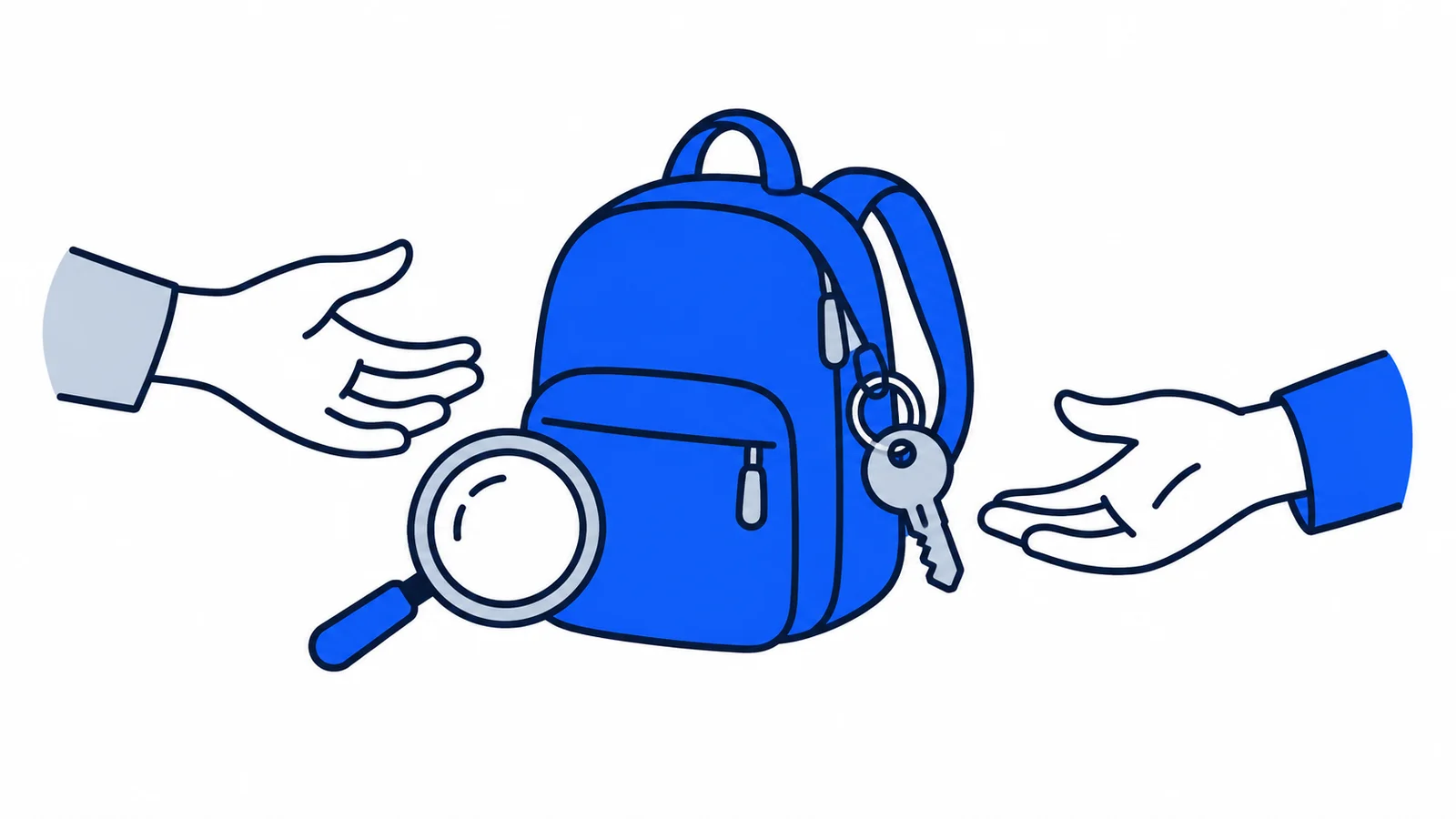 Illustration about Lost property in Norway: finding and handing in items