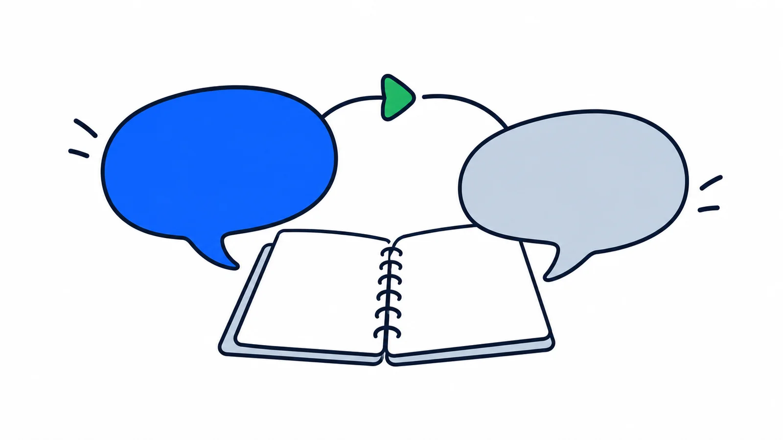 Illustration about Feedback at work: ask questions and disagree