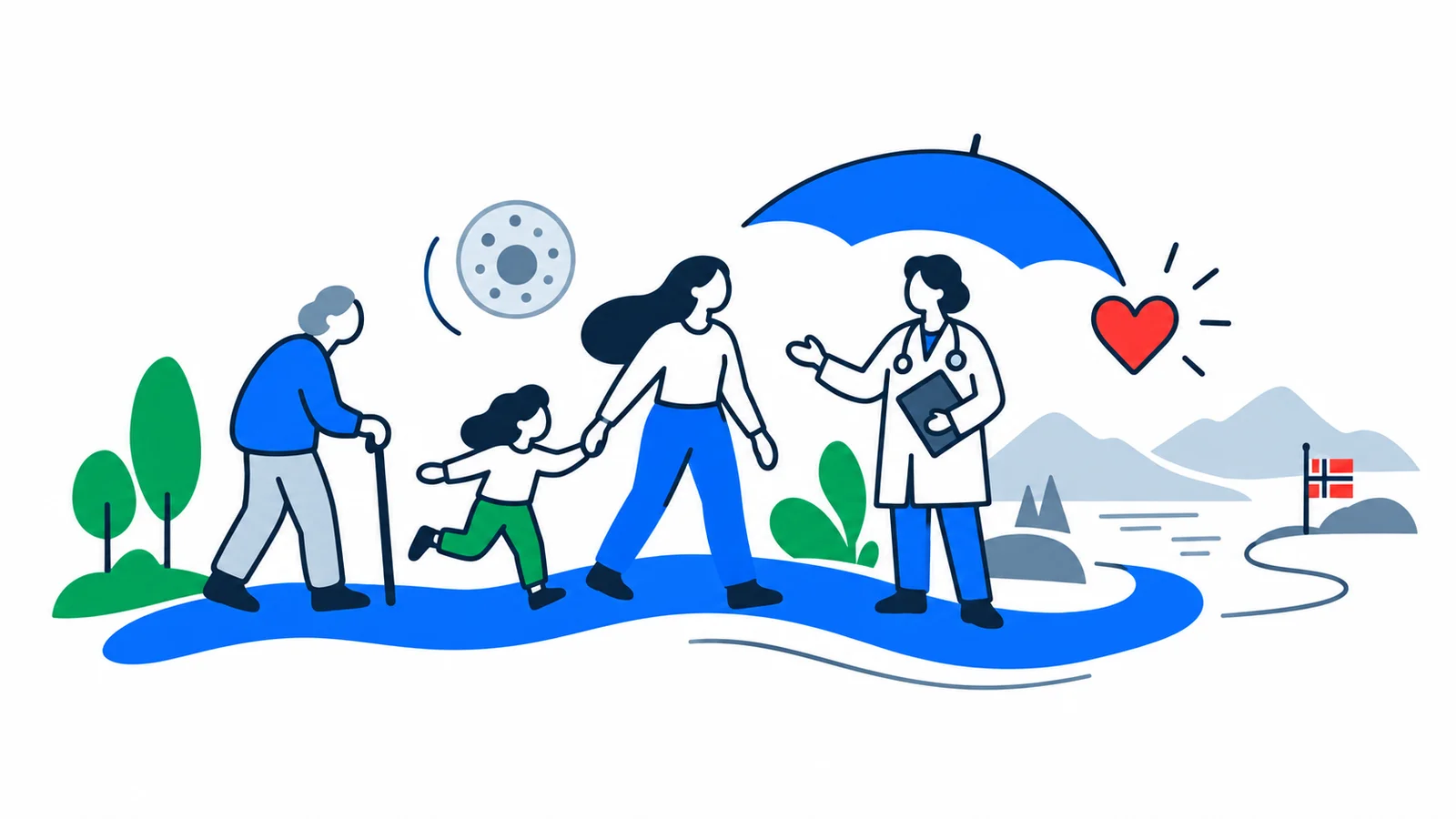 Illustration about Public Health in Norway: Common Diseases and Causes of Death (2026)