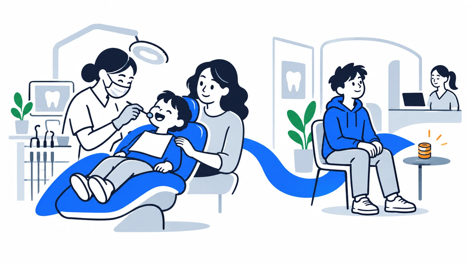 Illustration about Free dental treatment for children and young people in Norway (until age 21)