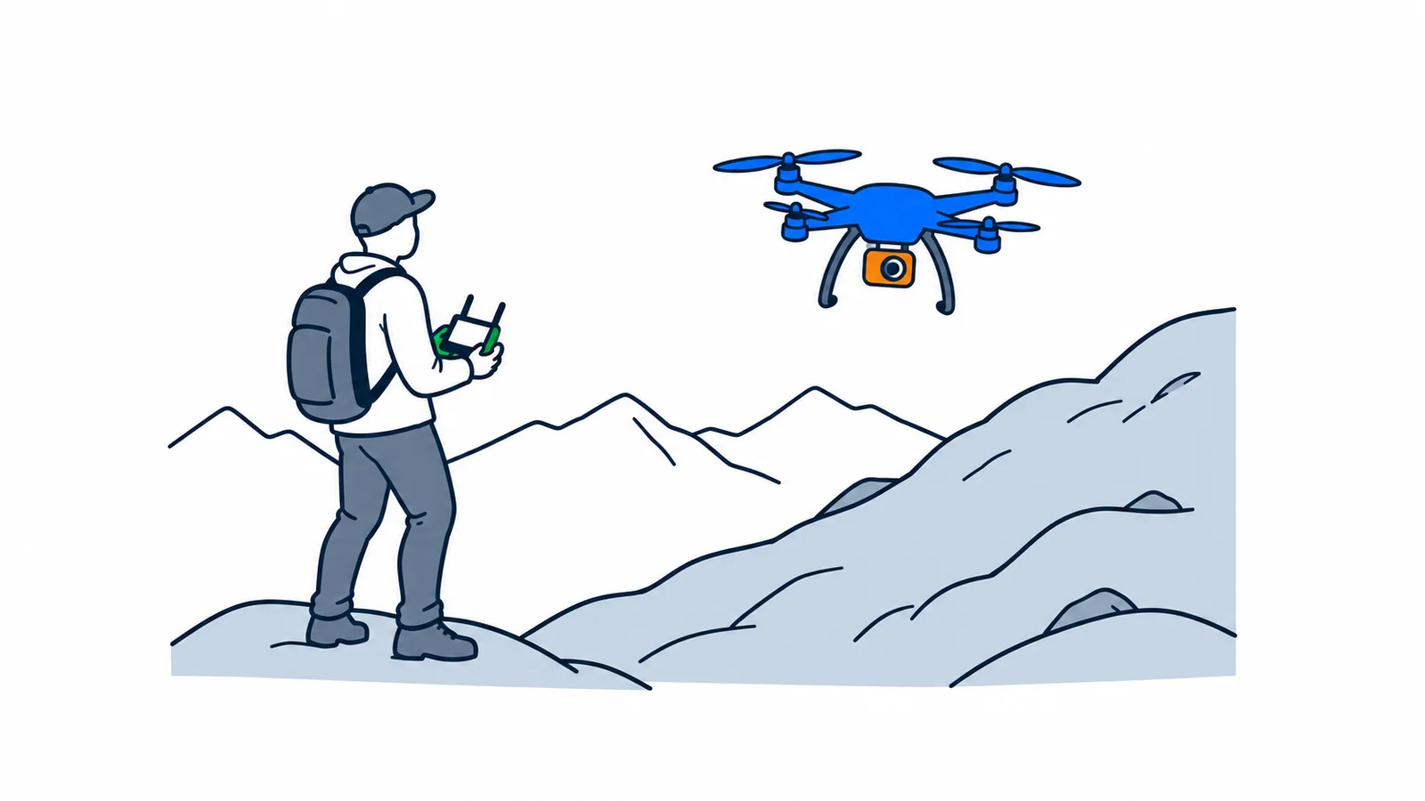 Illustration about Camera drones in Norway: registration, training and legal locations