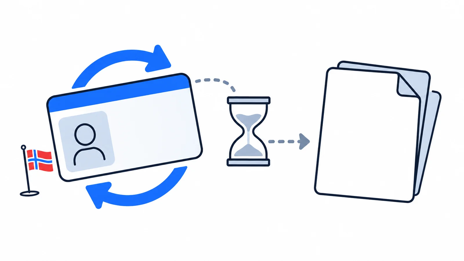 Illustration about Renewing residence while citizenship is being processed