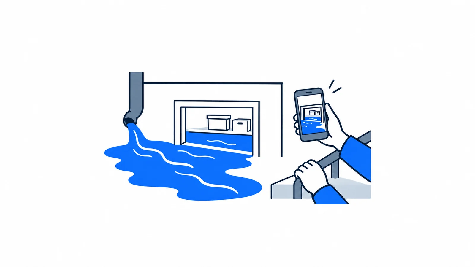 Illustration about Water in the basement after rain: what should you do