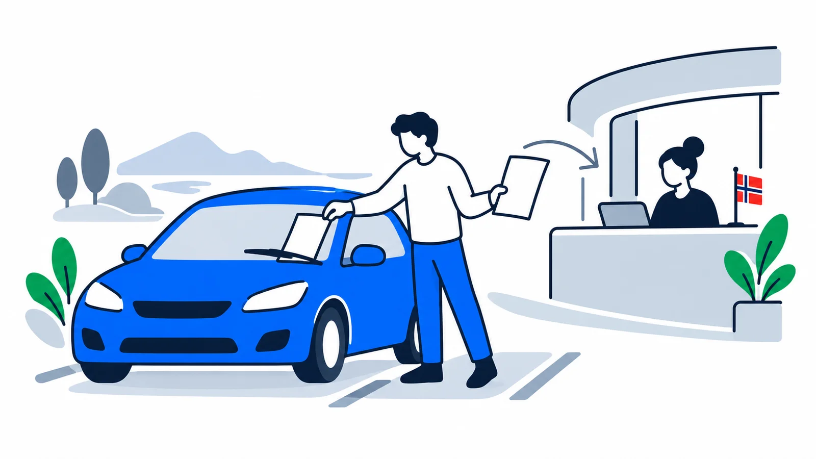 Illustration about Parking fine in Norway: fee, penalty and complaint