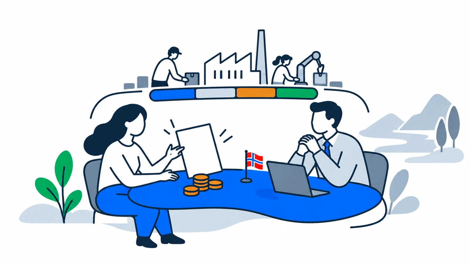 Illustration about Salary negotiations in Norway: how to negotiate your salary