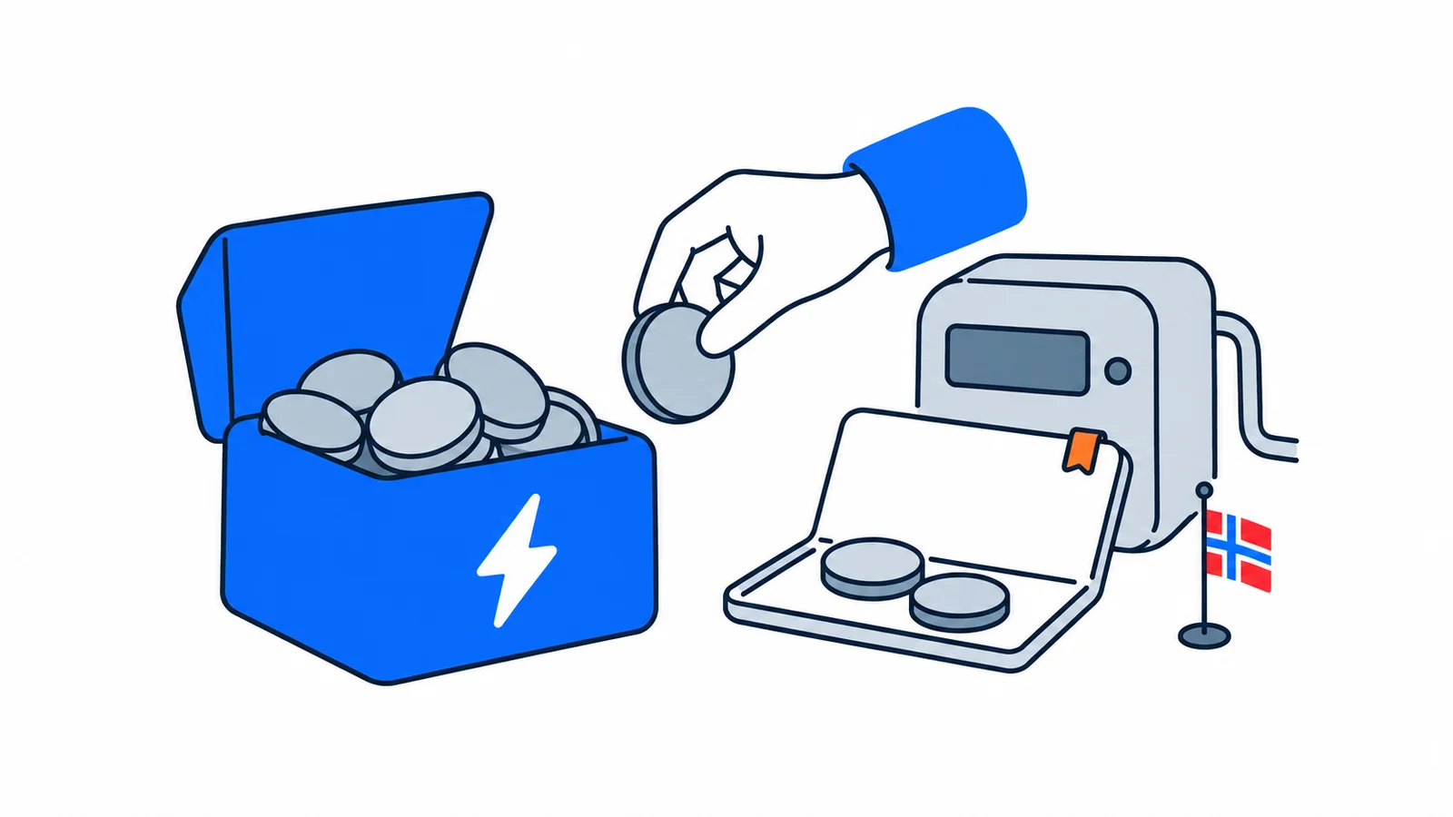 Illustration about Electricity bill from your landlord: check it step by step