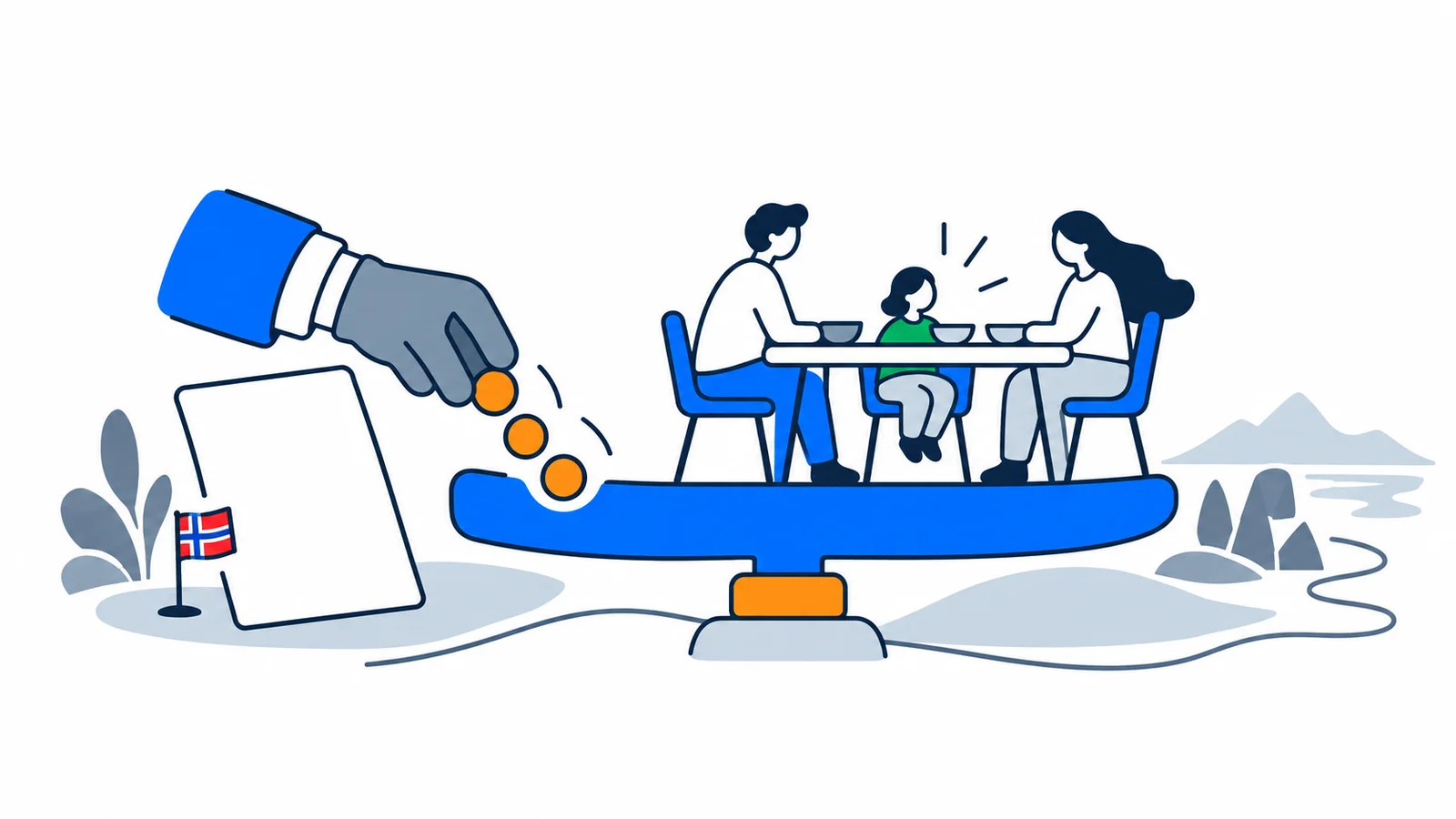 Illustration about Family immigration to Norway 2026: the income requirement