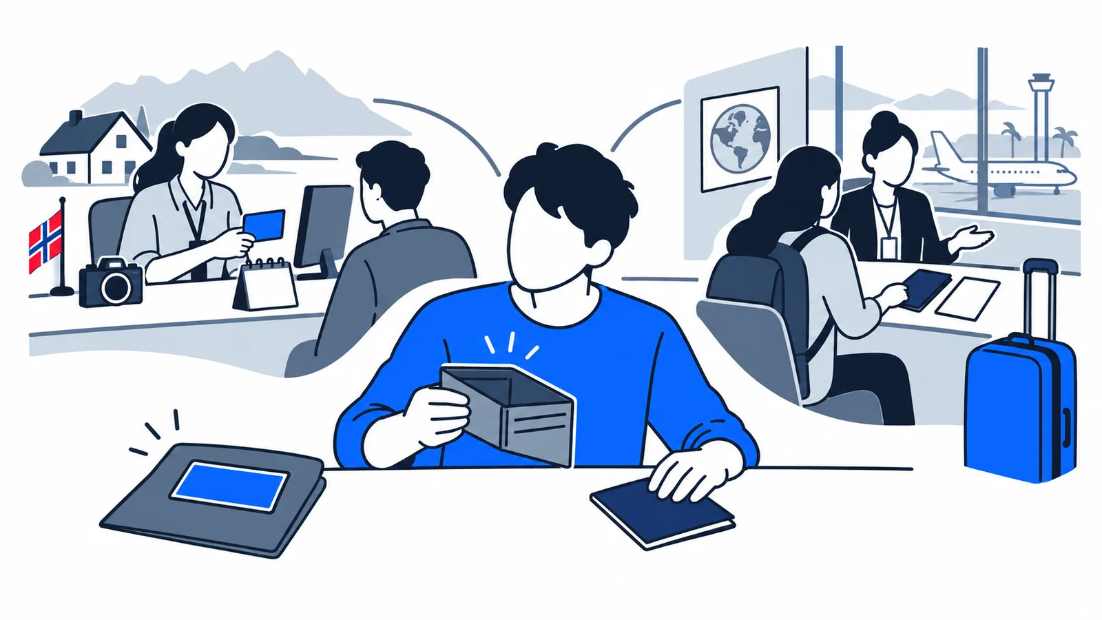Illustration about Lost residence card in Norway or abroad: what should you do