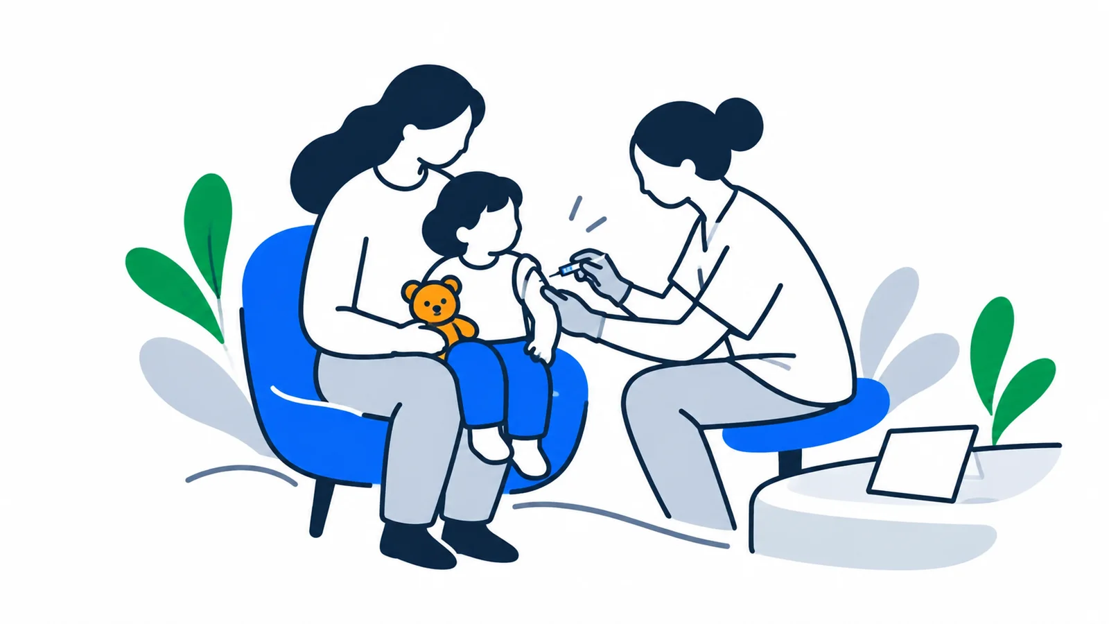 Illustration about The childhood vaccination programme: free vaccines for children in Norway