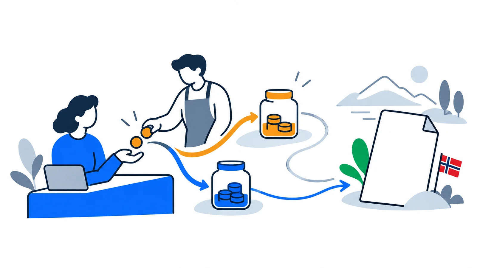 Illustration about Pay Tax in Norway for the First Time (2026)