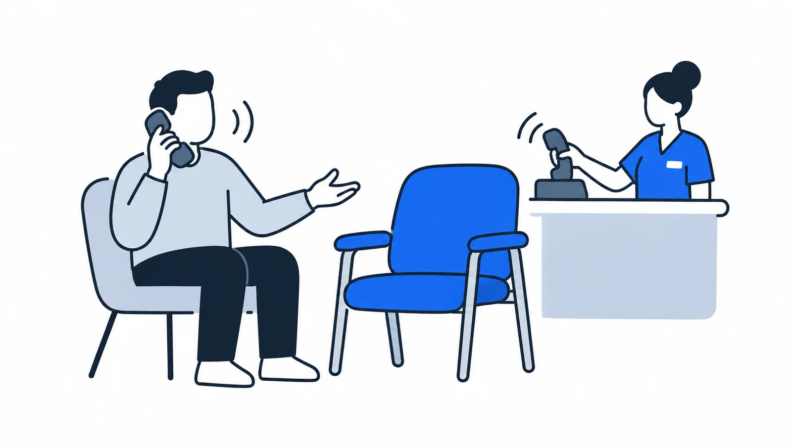 Illustration about Missed appointment fee: cancel your hospital visit in time