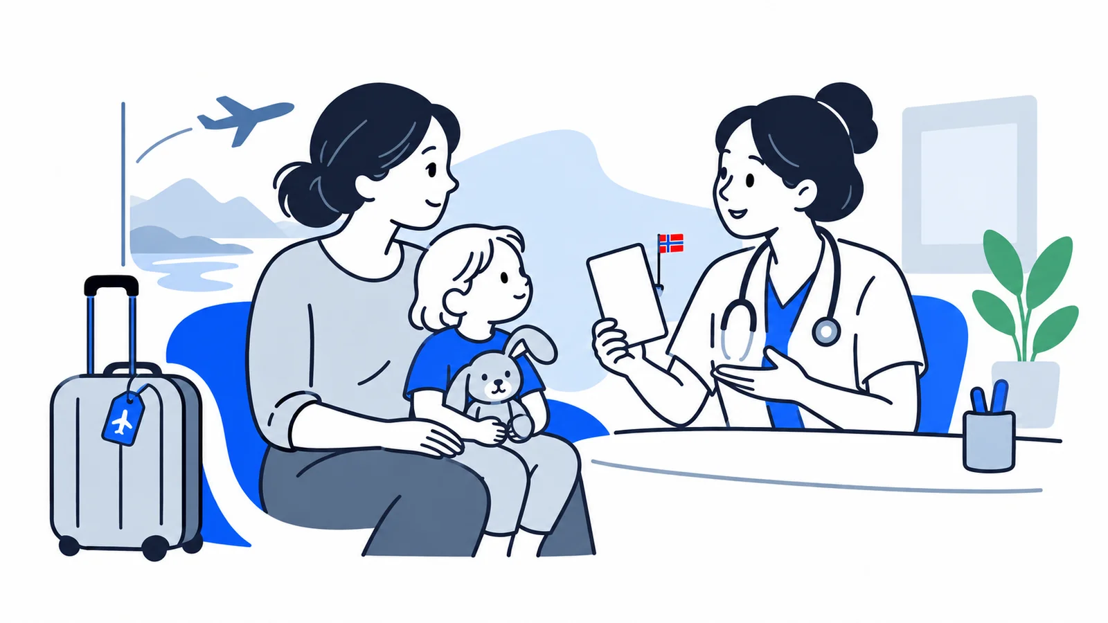 Illustration about MMR vaccine before travel 2026: measles and children