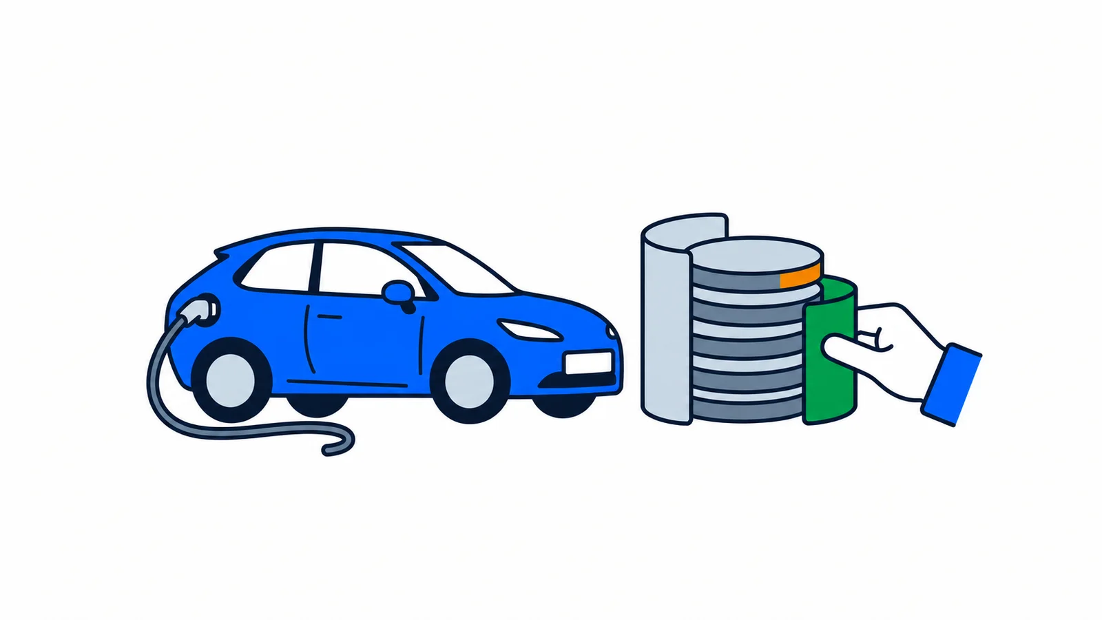 Illustration about Electric cars 2027: proposed VAT threshold of NOK 150,000