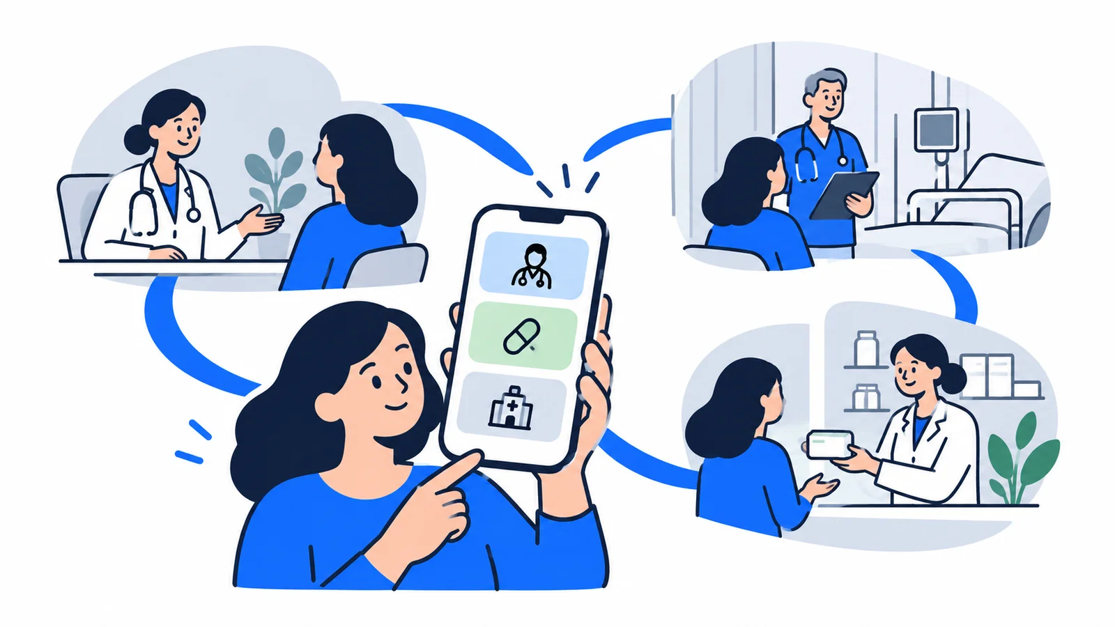 Illustrasjon om Helsenorge-appen: din digitale helseportal i Norge