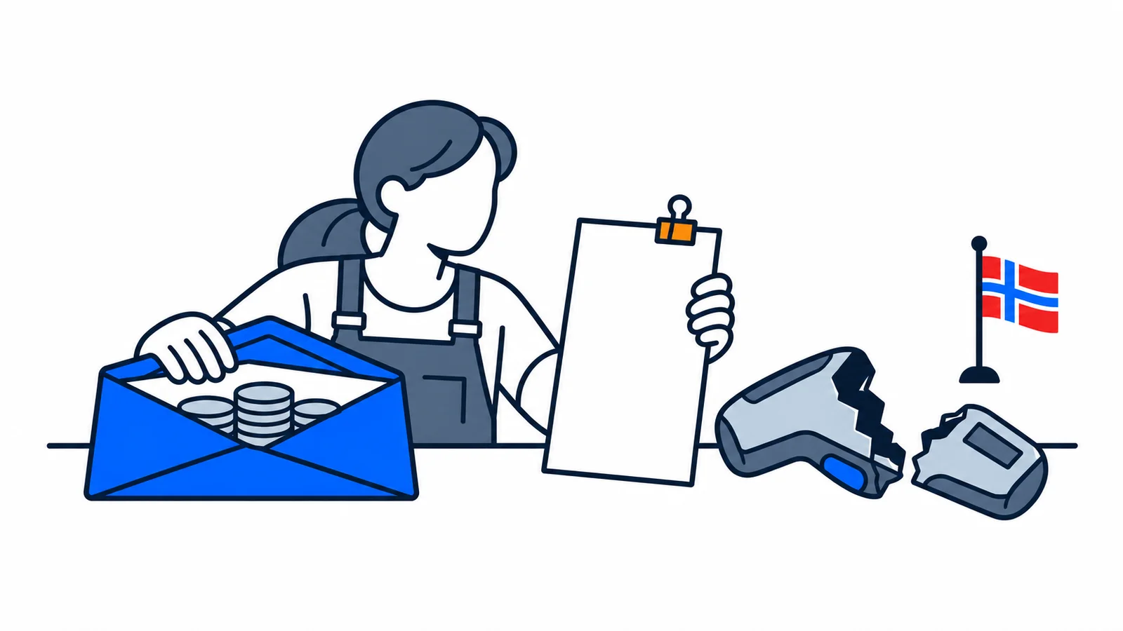 Illustration about Wage deductions: what may your employer do without an agreement