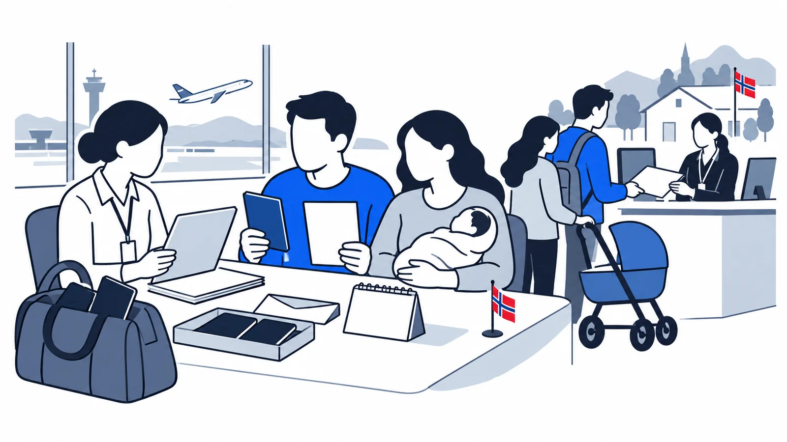 Illustration about Child born abroad while you live in Norway: what should you do