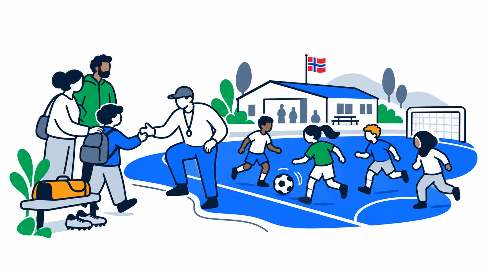 Illustration about How football became Norway's biggest integration arena