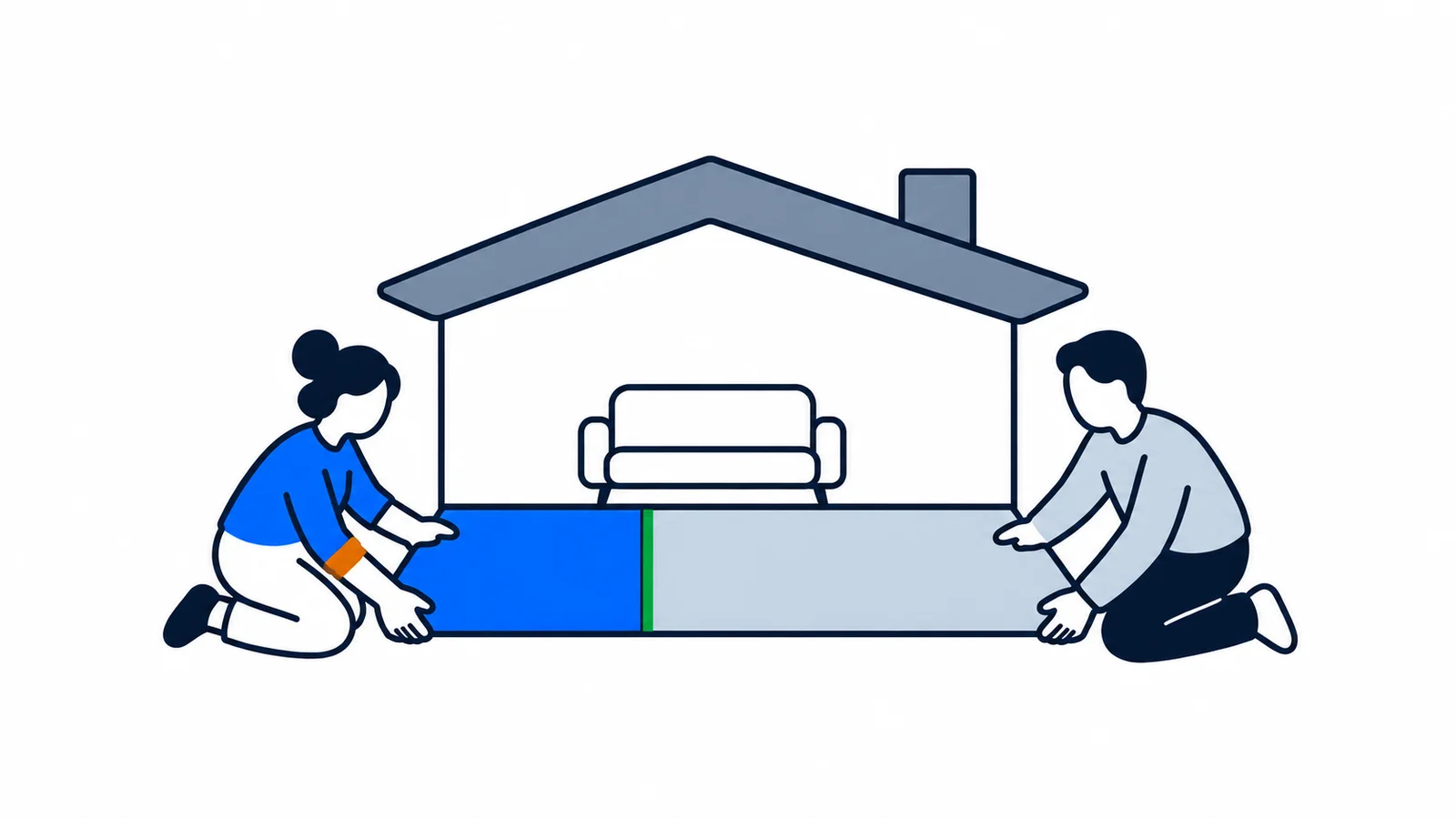 Illustration about Buying into your cohabiting partner's home: share and tax