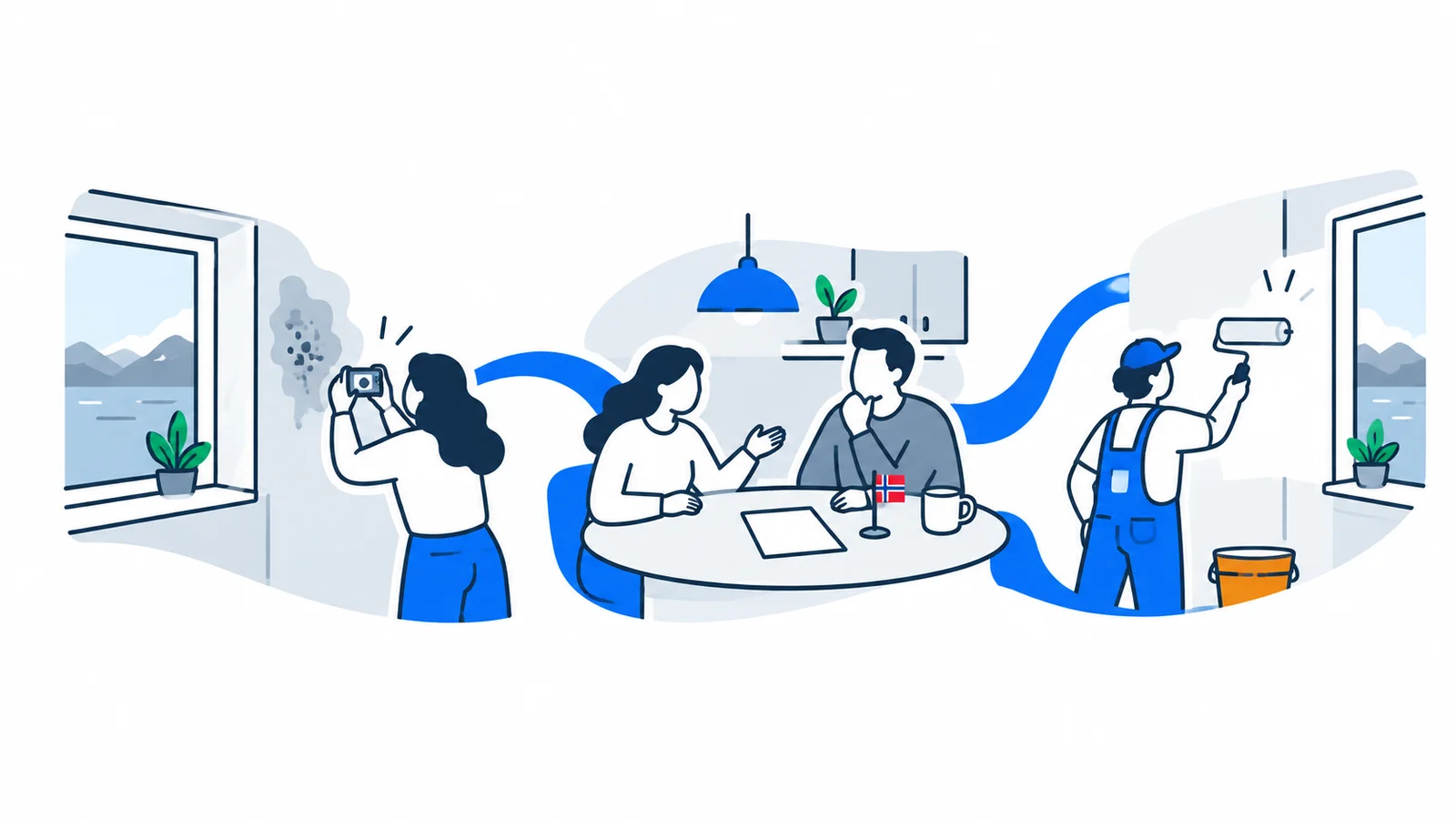 Illustration about Mould in a rental home: responsibilities and rights