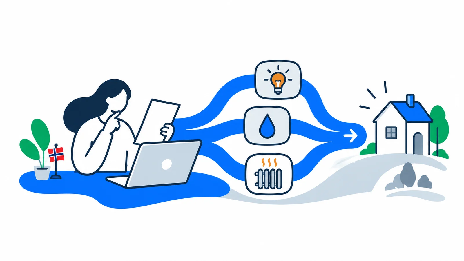 Illustration about Paying Bills in Norway: eFaktura and AvtaleGiro