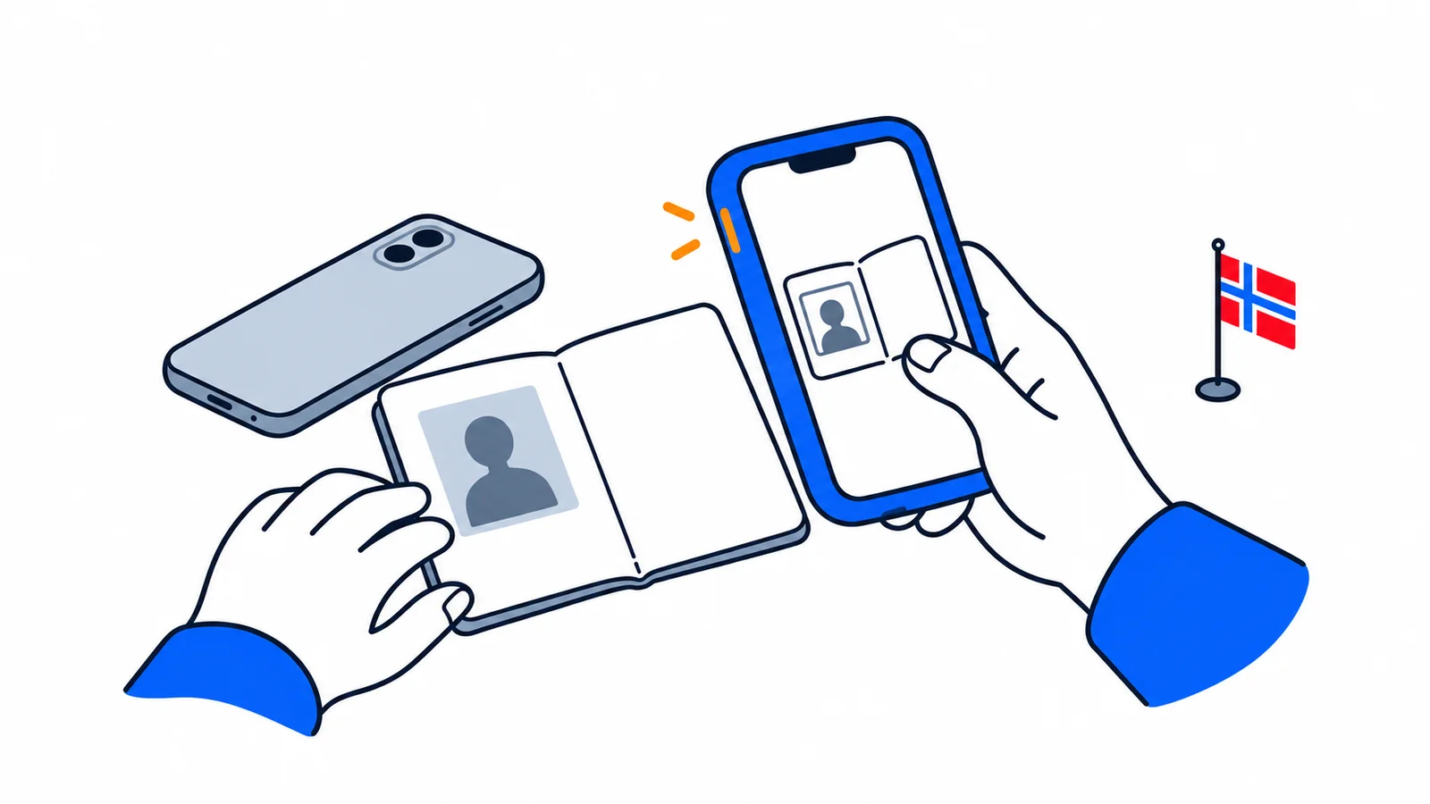 Illustrasjon om BankID-app på ny telefon: få tilbake tilgangen