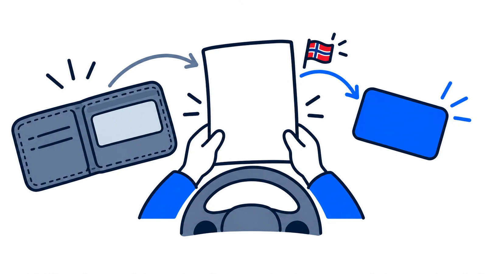 Illustration about Lost driving licence: report it and get a temporary permit