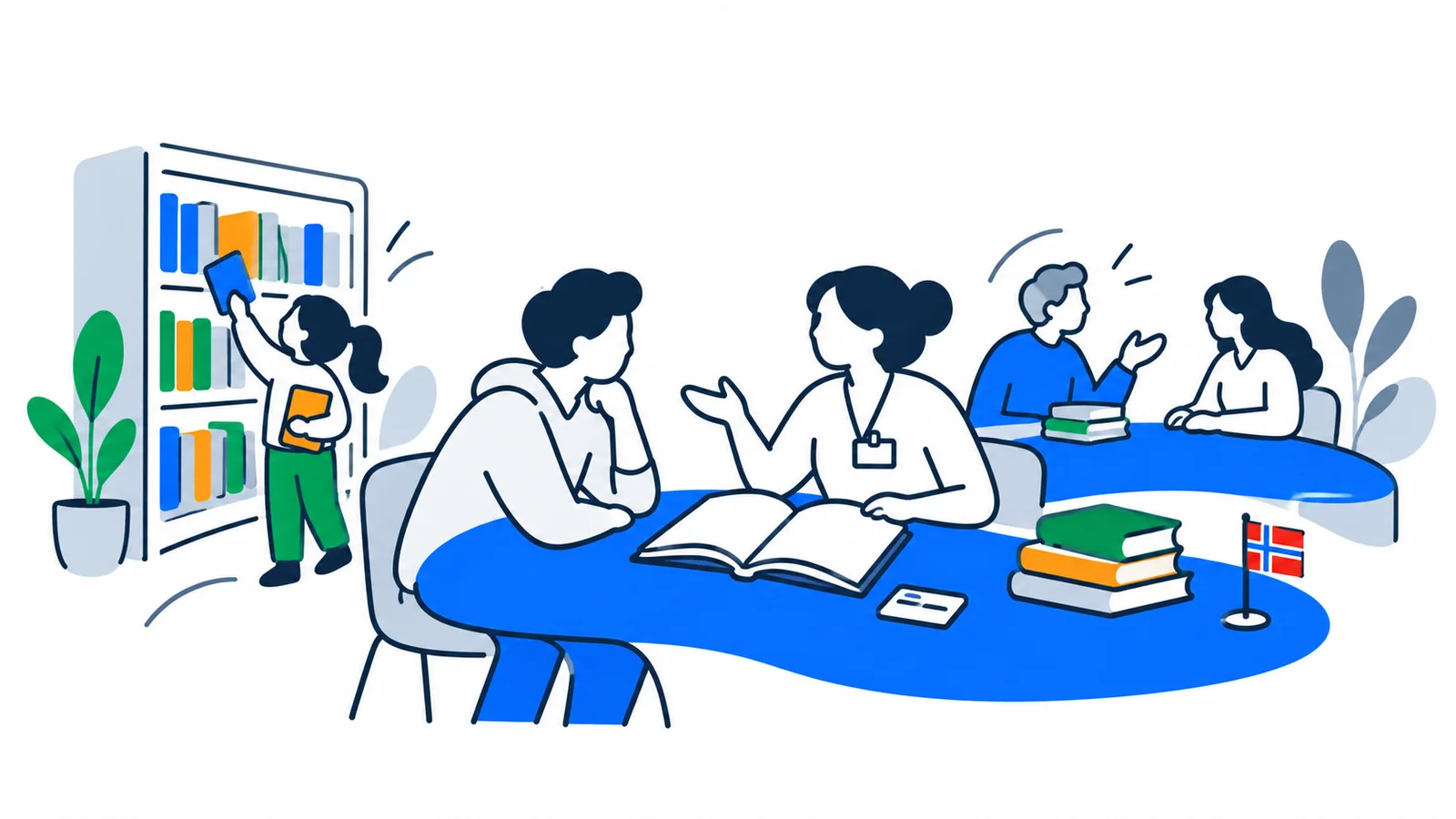 Illustration about Library card in Norway: apply online or at your local library