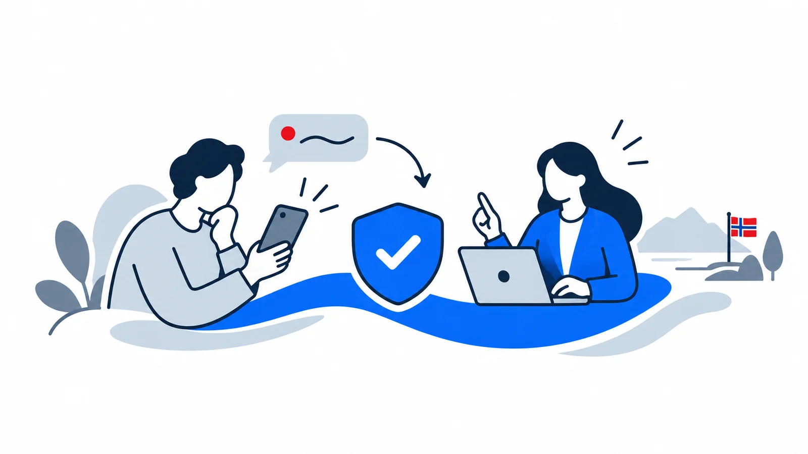 Illustration about Fraud in Norway: 7 common tricks – how to stop them