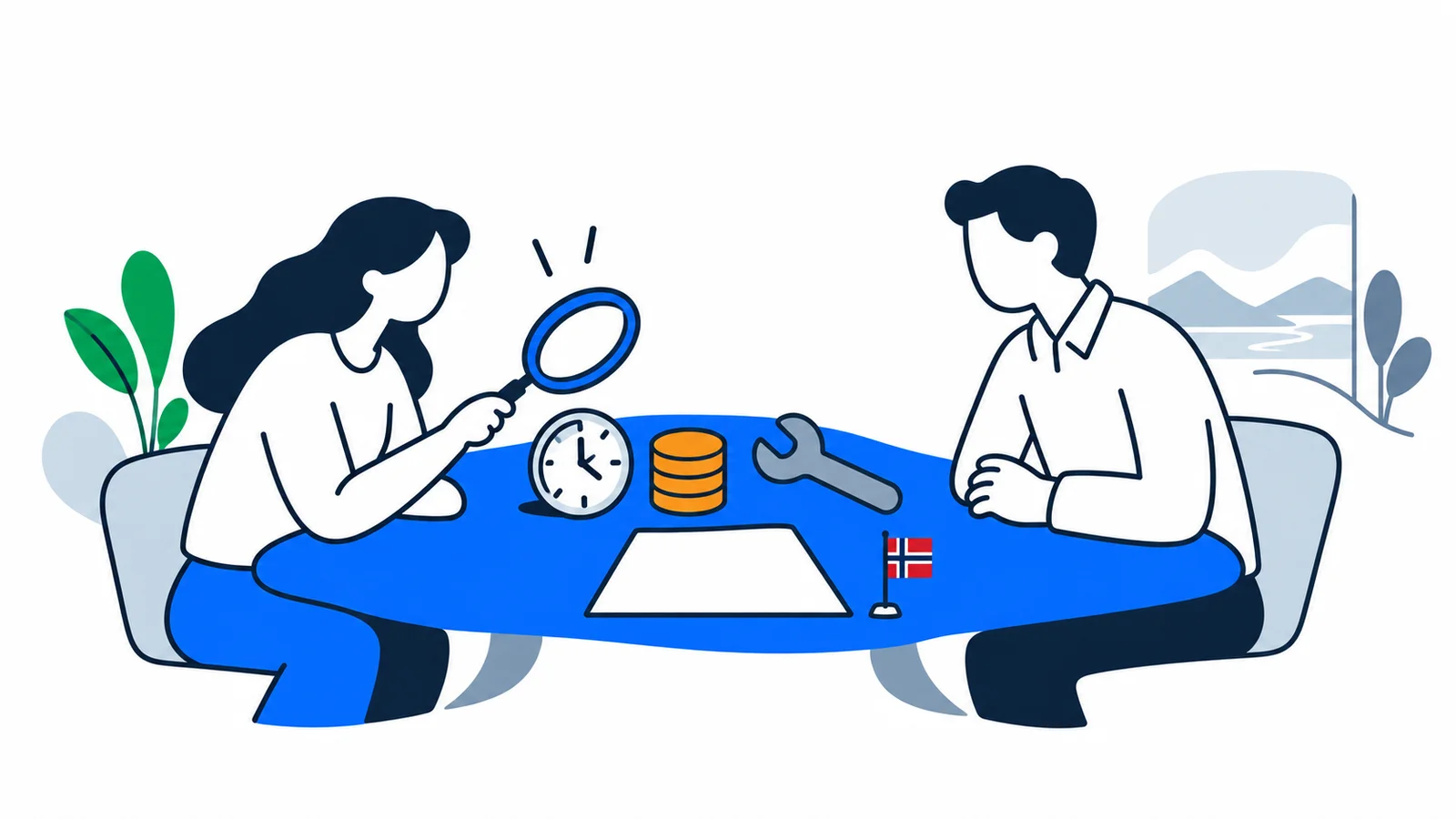 Illustration about Work contract in Norway 2026: signs of exploitation now