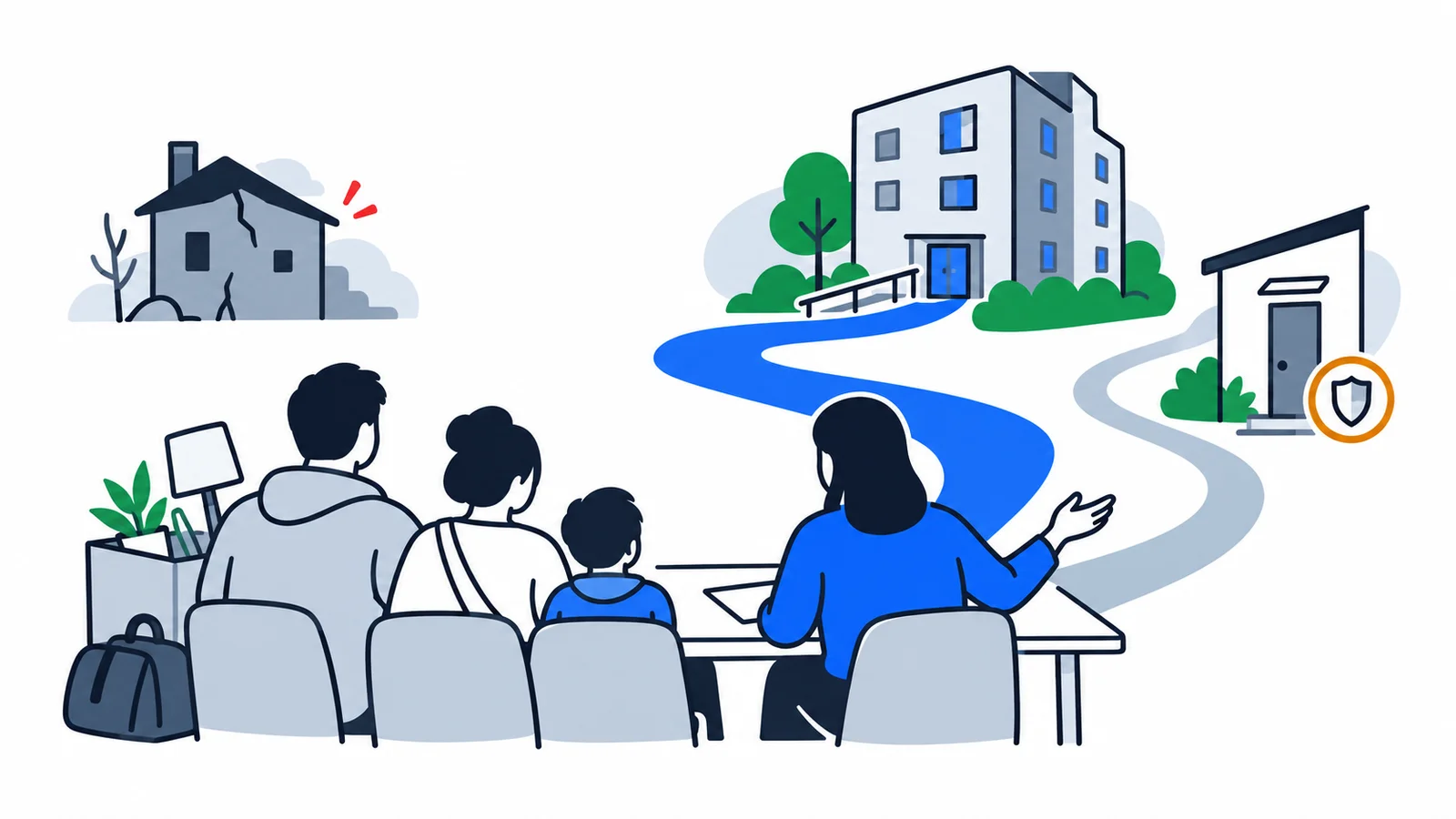 Illustration about Municipal housing in Norway: apply, priority and waiting times