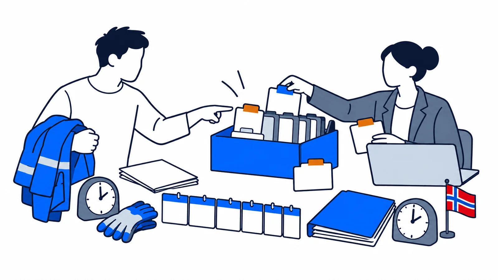 Illustration about Wrong employment record in Aa-registeret: how to correct it