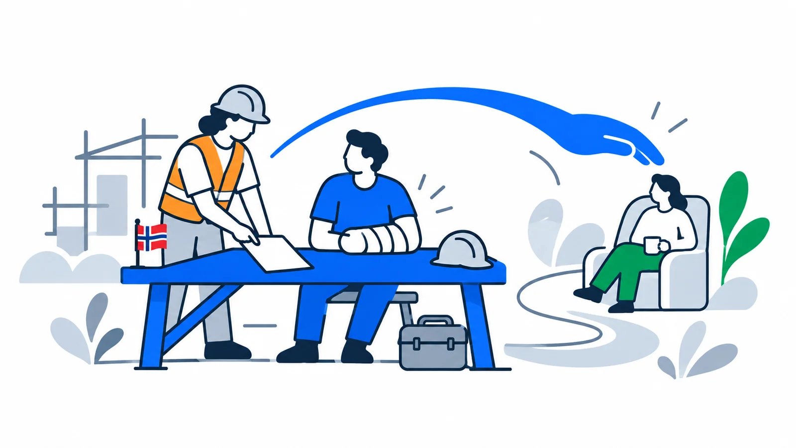 Illustration about Work Injury in Norway: Insurance and Your Rights