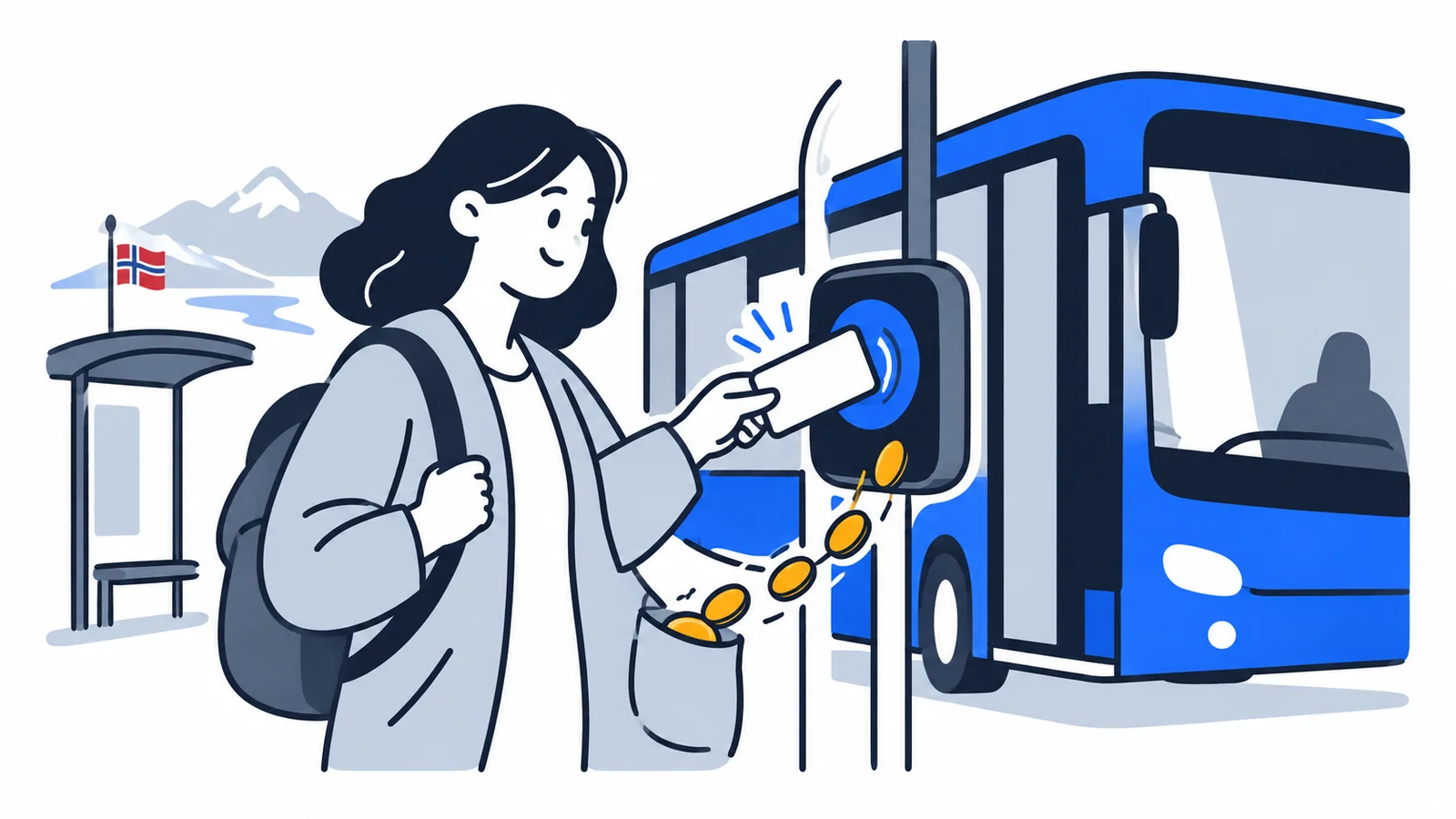 Illustration about The monthly pass gets 260 kroner cheaper in 2026: how much you save