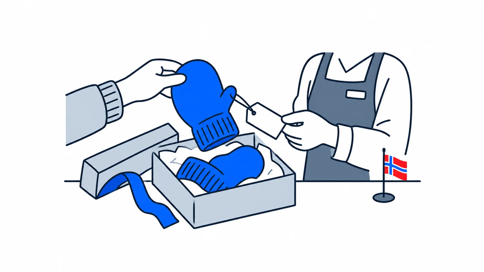 Illustration about Exchanging Christmas gifts: receipts, deadlines and online orders