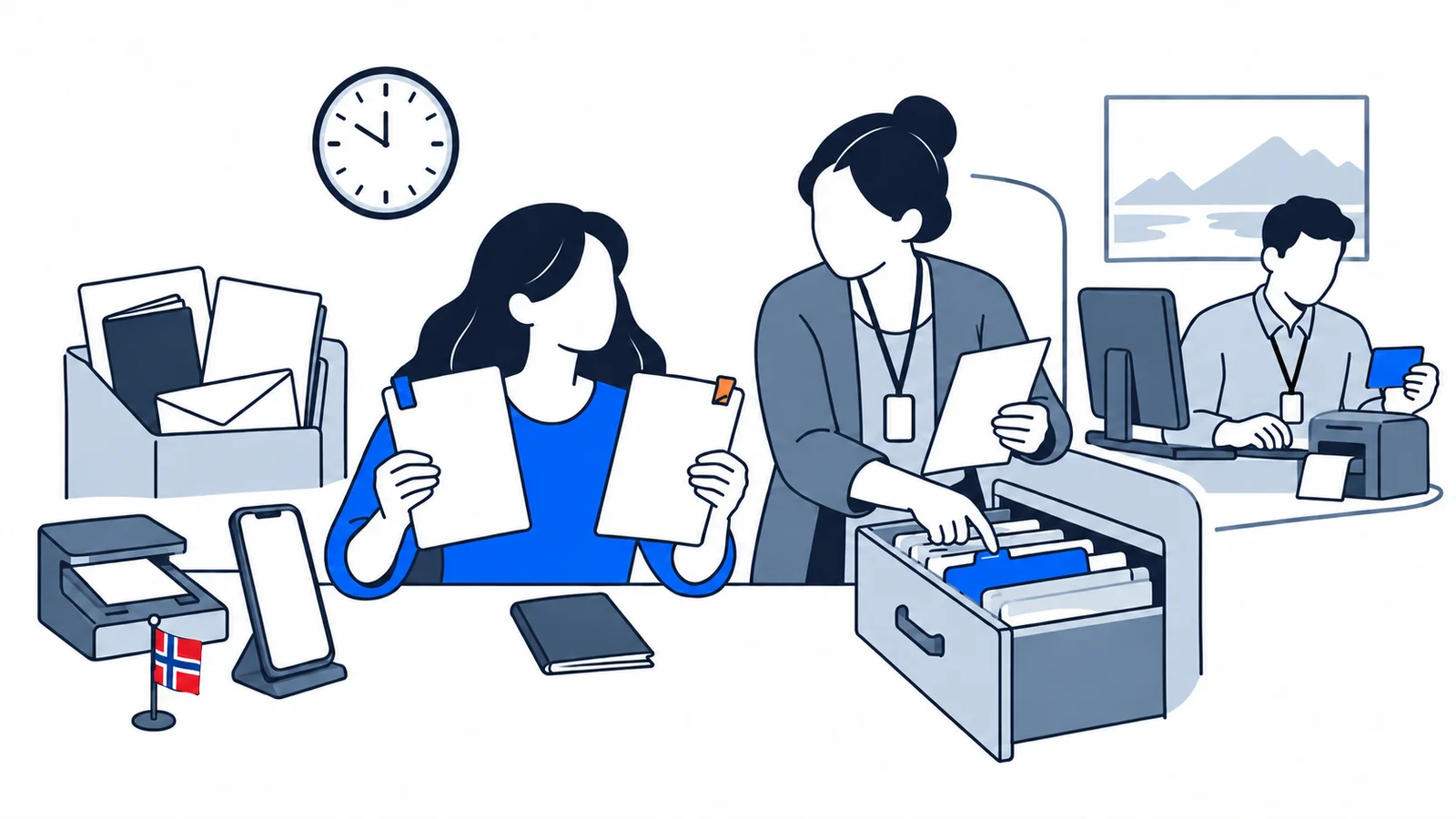 Illustration about Incorrect Name or Date of Birth Before Permanent Residence