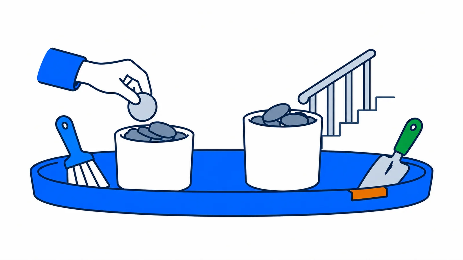 Illustration about Paying someone for small jobs at home: tax and duties