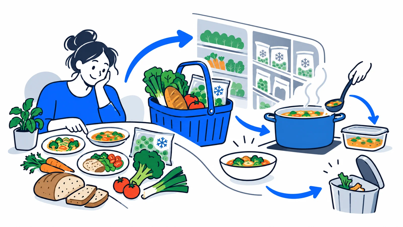 Illustration about Save money on food in Norway: food budget and smart tips