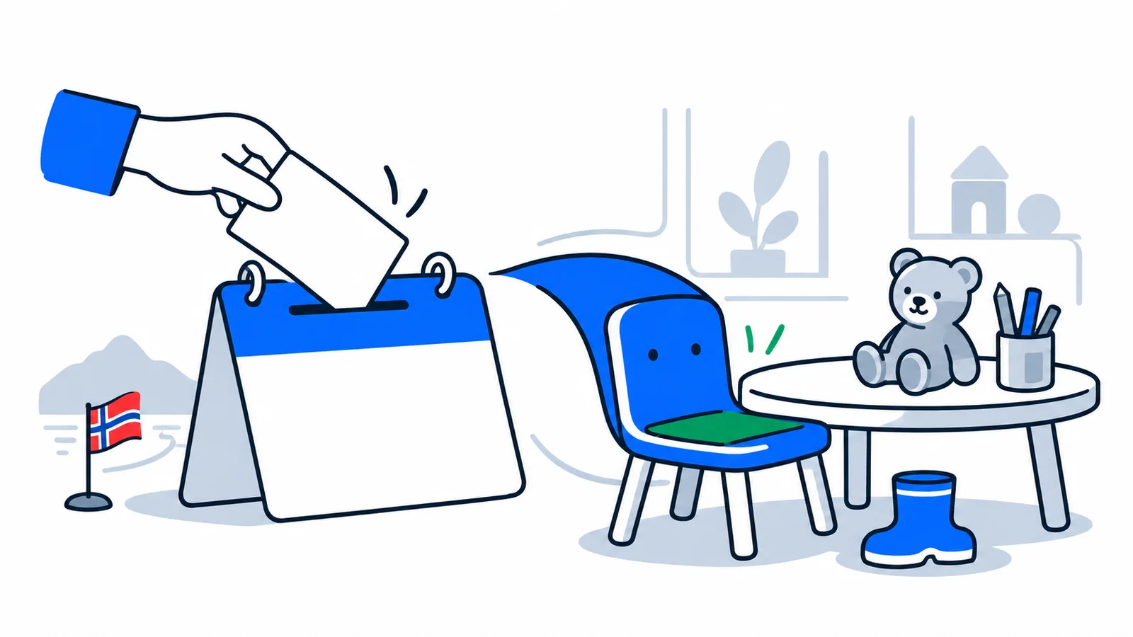 Illustration about Kindergarten 2026: main intake, application, and right to a place