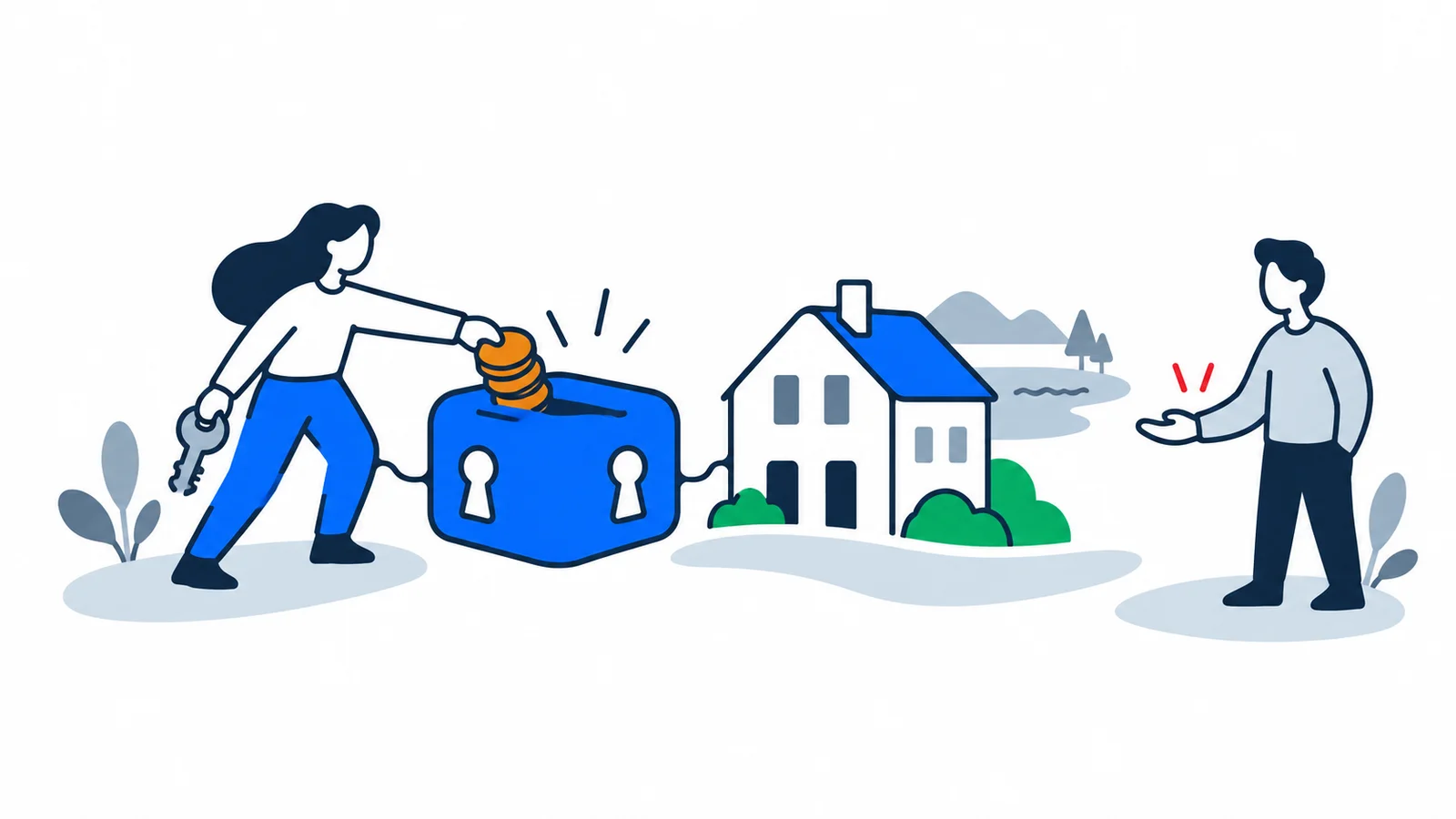 Illustration about Deposit in Norway 2026: never pay the landlord directly