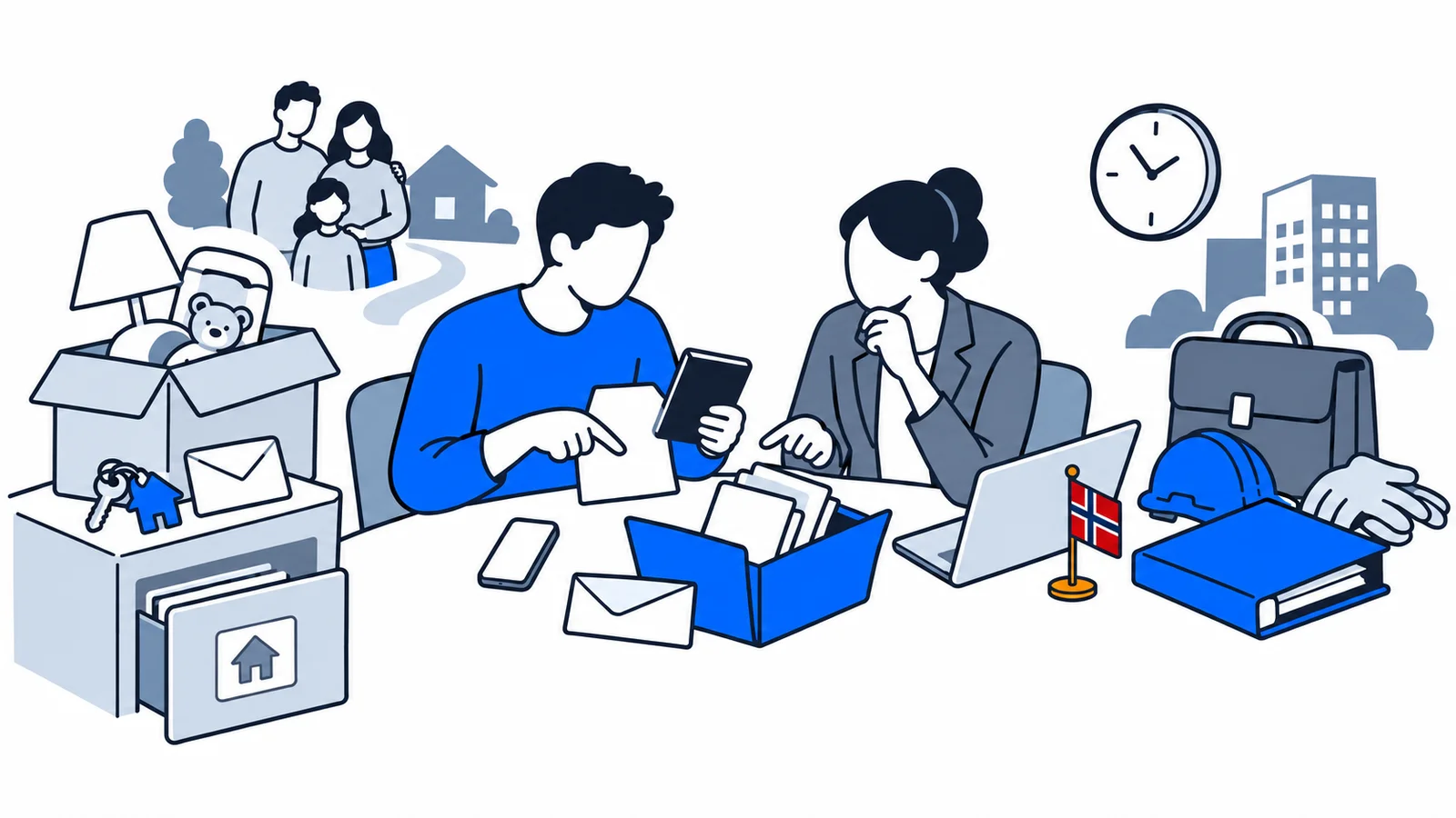 Illustration about What changes in your life should you report to UDI
