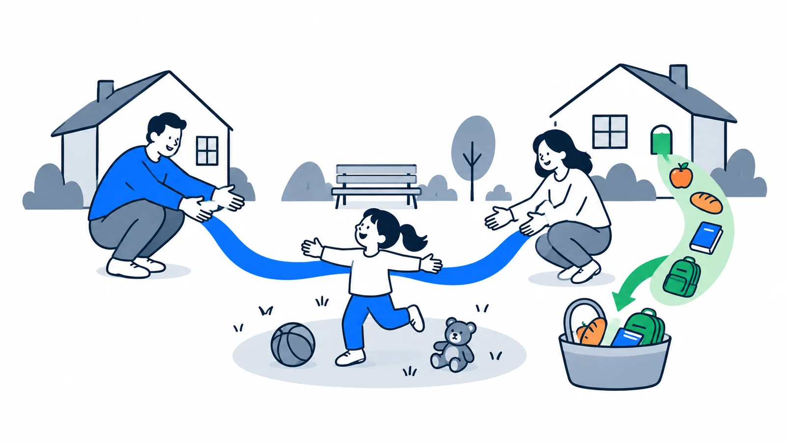 Illustration about Parental Access and Child Support After Separation: Your Rights in Norway