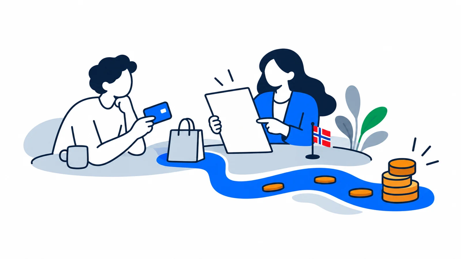 Illustration about Credit cards and consumer loans in Norway: interest rates, pitfalls and right of withdrawal
