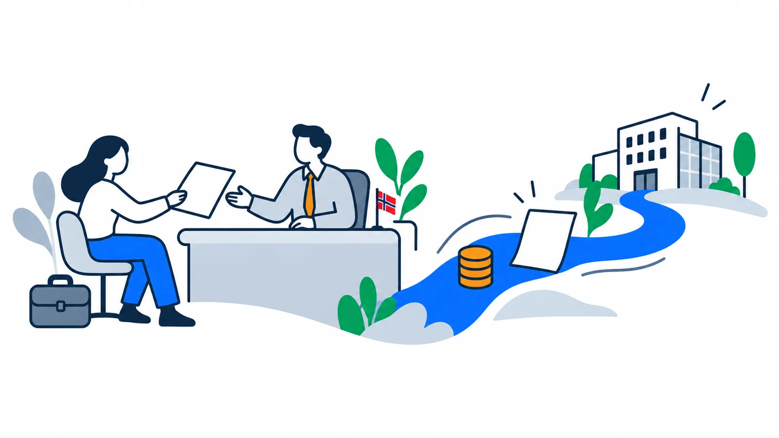 Illustration about Resign from your job in Norway: notice period and rights
